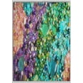 thumbnail image 1 of Ahgly Company Indoor Rectangle Patterned Blue Green Abstract Area Rugs, 2' x 3', 1 of 6