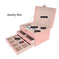thumbnail image 3 of Jewelry Organizer Case, 2 Drawers Jewelry Box Wear  Fashionable Safe With Key For Rings For Necklace, 3 of 8