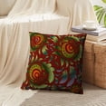 thumbnail image 4 of LALILO Throw Pillow Covers Vintage Floral Ornament Damask Green Cushion Cover 18" x 18", 2 Pack, 4 of 6