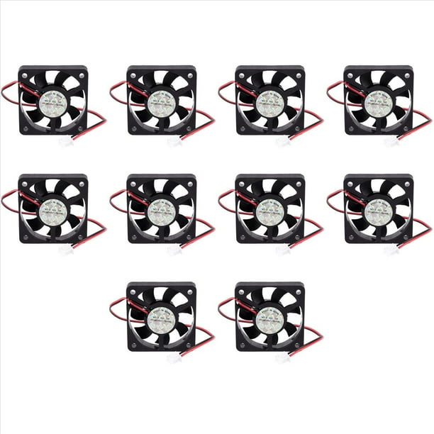 10piezas 50mm 12V 2 4000RPM Rodamiento de Manguito Ventilador de Enfriamiento Enfriador de CPU Caja para PC
