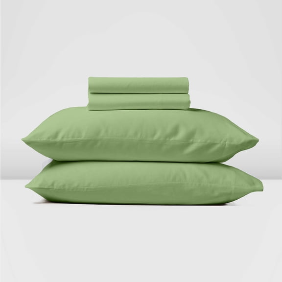 Real 1000 Thread Count, 100% Egyptian Cotton Sheet Set [4 PC- Twin-XL Size, Sage Color] Bedsheet Sets, Fit EXTRA DEEP 25" Deep Pocket, Soft Silky Satin Weave Breathable