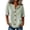 Green, variant on Women's Striped Blouse Notch Collar Button Front Casual Tops