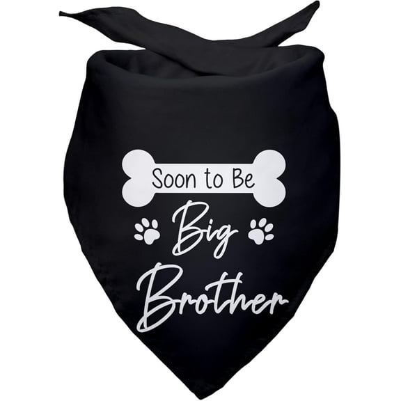 Soon to Be Big Brother Dog Bandana - Gender Revealing Scarf, Photo Prop, Pregnancy Announcement, Pet Baby Announcement Accessories for Dog Lovers