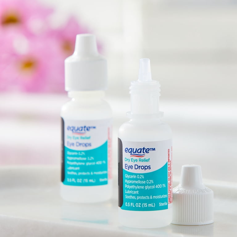 Equate Dry Eye Relief, 0.5 fl oz, 2 Count HSA/FSA Eligible - Walmart.com