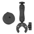 thumbnail image 1 of Pole Clamp Mount for Mini Satellite Device Universal Adjustable Angle Bracket with Adapter On RV Ladders Yacht Poles Mount and Black Adapter, 1 of 4
