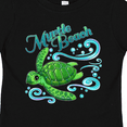 thumbnail image 4 of Inktastic Myrtle Beach Cute Sea Turtle with Waves and Bubbles Boys or Girls Toddler T-Shirt, 4 of 5