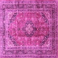 thumbnail image 1 of Ahgly Company Indoor Square Medallion Pink Traditional Area Rugs, 7' Square, 1 of 4