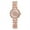 Rose Gold, variant on Ladies Quartz Watch with Starry Small Dial Alloy Case Diamond-Studded Wristwatch Charming Rhinestone-Adorned Design