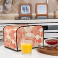 thumbnail image 6 of Toasting Machine Cover 4 Pieces 12.4×10.6×8.3in Dust-Proof Explosion-Proof Waterproof And Wear-Resistant Hollow Bottom Snake Skin Print Style Coral_3, 6 of 7