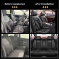 thumbnail image 2 of AOMSAZTO Seat Covers for For Honda Accord 2003-2017 Car Seat Covers Full Set 5 Seats Waterproof Faux Leather Car Seat Cushion Protector Compatible Airbag Black, 2 of 5
