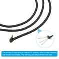 thumbnail image 4 of Archery D Loop Rope 10 FT, 2 Pack Bow String Release Nock Wire Nocking Loop Ring, Black Turquoise, 4 of 6