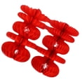 thumbnail image 4 of Centro de mesa chino para bodas, decoración de panal rojo para sala de estar y dormitorio, bola de panal de papel para la decoración de la sala de bodas, 4 of 7