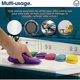 thumbnail image 3 of 10-Piece Washable and Reusable Microfiber Sponges - Dishwashing and Kitchen Sponges - Eco-Friendly -, 3 of 5