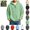 Green, variant on YOUYEDIAN Boys 1/4 Zip up Hoodie Casual Long Sleeve Waffle Hooded Sweatshirt