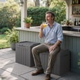 thumbnail image 2 of Homall 2PCS 31 Gallon Outdoor Deck Box In Resin with Seat, 2 of 7