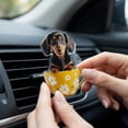 thumbnail image 3 of 2D Cute Dachshund Car Vent Clip Aromatherapy Ornament, Acrylic Waterproof Car Interior Decoration For Vehicle Air Vent, Car Accessories For S Teens, 3 of 5