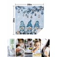 thumbnail image 4 of Christmas Gnomes Cloth Napkins Set of 6 Reusable Dinner Napkins, Winter Xmas Balls Snowflake Light Blue Cocktail Napkin Washable Table Napkins for Wedding/Holiday Party/Baby Shower 20"x20", 4 of 7