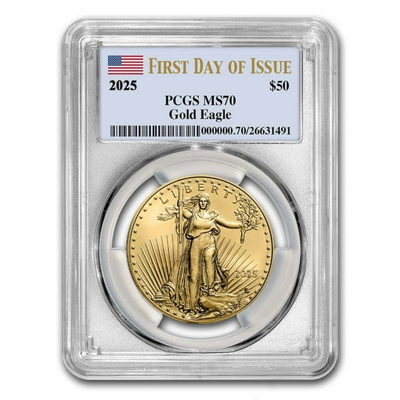 2025 1 oz American Gold Eagle MS-70 PCGS (First Day of Issue)