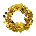 thumbnail image 2 of romoty St. Patrick's Day Gold Tinsel Wreath, 9.45 Inch Lucky Gold Coin Garland, Festive Door and Wall Decor for Home and Party, 2 of 6