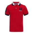 thumbnail image 1 of Polo Tommy Hilfiger para niños, elástico, color rojo hiedra, talla 03, 1 of 4