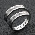 thumbnail image 6 of Stainless Steel Inspirational Mantra Graduation Encouragement Wedding Statement Ring, 6 of 8