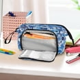 thumbnail image 6 of Fish Mouth Pencil Bag 9.45*3.74*5.9 Inches Pencil Bag Pencil Case Pencil Box Makeup Bag Suitable for Office and Study Cartoon Blue Cartoon House, 6 of 7