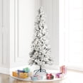 thumbnail image 3 of Vickerman 6' x 30" Unlit Flocked Atka Pine Pencil Artificial Christmas tree, 3 of 3