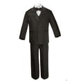 thumbnail image 4 of Costume de Mariage Formel Garçon Noir Sans Queue Smoking Taille P m L TG 2T 3T 4T 5 6-20, 4 of 7