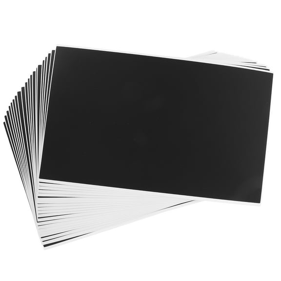 UPGRATOR 20Pcs Chalkboard Stickers Black Chalk Labels for Jars Office Use