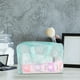 thumbnail image 4 of Neceser de viaje portátil, neceser de maquillaje para mujer, bolsa de almacenamiento para el baño de gran capacidad, bolsa organizadora floral transparente reforzada, 4 of 7