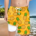 thumbnail image 2 of NOLDARES Boys Swim Trunks Liner Compression Boy Bathing Suit Quick Dry Beach Swimsuit Toddler Swim Shorts(Yellow,8-9 Years), 2 of 6