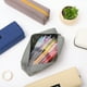 thumbnail image 4 of Matsuzay Estuche de lona para lápices de gran capacidad, estuche con cierre de cremallera, bolsas de papelería, organizador, material escolar cartulina Café, 4 of 6