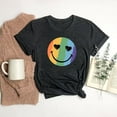 thumbnail image 2 of Rainbow LGBT Cute Shirt, Queer Happy Face Shirt, LGBTQ Gift Idea, Pride Day Shirt 14293215, 2 of 5