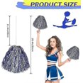 thumbnail image 2 of 24 Pack Metallic Cheerleading Pom Pom 12 Inch Cheerleader Pom Poms With Baton, 2 of 5