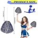 thumbnail image 2 of 24 Pack Metallic Cheerleading Pom Pom 12 Inch Cheerleader Pom Poms With Baton, 2 of 5