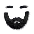 thumbnail image 1 of Juego de bigote y cejas postizos autoadhesivos, accesorio para disfraz de barba postiza, accesorio para cosplay, escenario de teatro de mascarada., 1 of 8