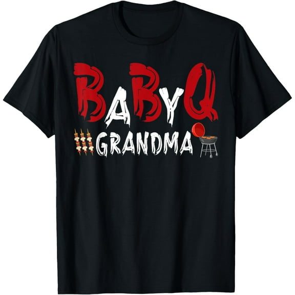 Playful Comfort Tee - Grandma Baby BBQ Shower Themed Family Matching Barbecue T-Shirt