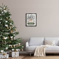 thumbnail image 2 of Santa's Workshop Toys Vintage Signage Holiday Graphic Art Jet Black Framed Art Print Wall Art, 2 of 9