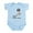 Sky Blue, variant on CafePress - I Love My Springer Spaniel Infant Bodysuit - Baby Light Bodysuit, Size Newborn - 24 Months