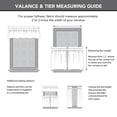 thumbnail image 7 of No. 918 Mirabelle Ditsy Floral Semi-Sheer Rod Pocket Kitchen Curtains, 52"W x 14"L, 7 of 7