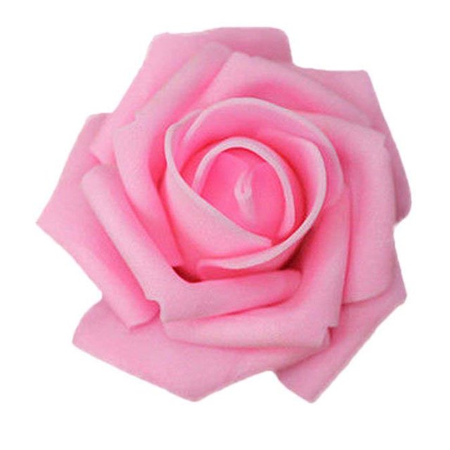 facefd 50pcs Artificial Bionic Flowers PE artificial foam roses Foam Fake Lifelike Roses Wedding Egagement Decorations
