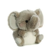 Trumpeter Elephant Rolly Pet 5 inch - Stuffed Animal by Aurora Plush