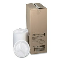 Pactiv Corp. 0TH100110000 Placesetter 9 in. Diameter 3-Compartment Plate Satin Non-Laminated Foam Dinnerware - White (500/Carton)