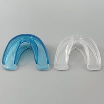dianhelloya Mouth Guard BPA-free Anti-crushing TPE Silicone Double Support Sports Mouthguard for Adults Transparent 3