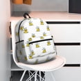 thumbnail image 2 of Gukieu Rubber Duck Showe Print Backpack, Waterproof Backpack with Adjustable Shoulder Straps, Suitable for Campus, Business, Travel, Unisex, 2 of 6