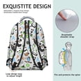 thumbnail image 5 of Cute Panda Backpack - Durable School Backpack for College Students, Water-Resistant Fabric, Multi-Pocket Design for Books & Supplies, Fashionable Panda Graphics, 5 of 6