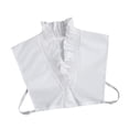 thumbnail image 2 of Cuello falso con volantes para mujer, escote elegante, medio chal, prenda para falda, 2 of 8