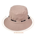 thumbnail image 2 of Maoww Chapeau de Pêcheur Extérieur Camping Randonnée Protection Solaire Femme Coton Ajustable, Beige, 2 of 9