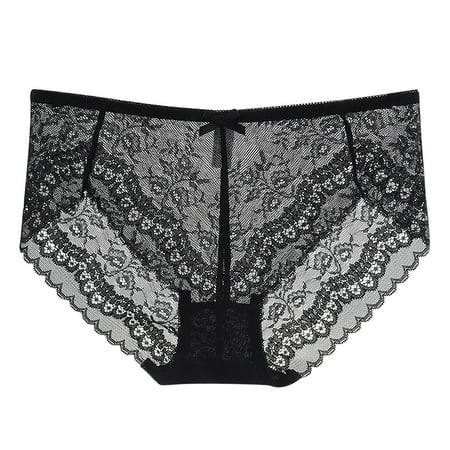 Bigersell Womens Underwear High Waist Clearance Seamless Panties Boyshort Thongs Panty Style P-1463 Cotton Boyshort Panties Seamless Thongs Briefs Mid Waist Women Cheeky Panties Black XL