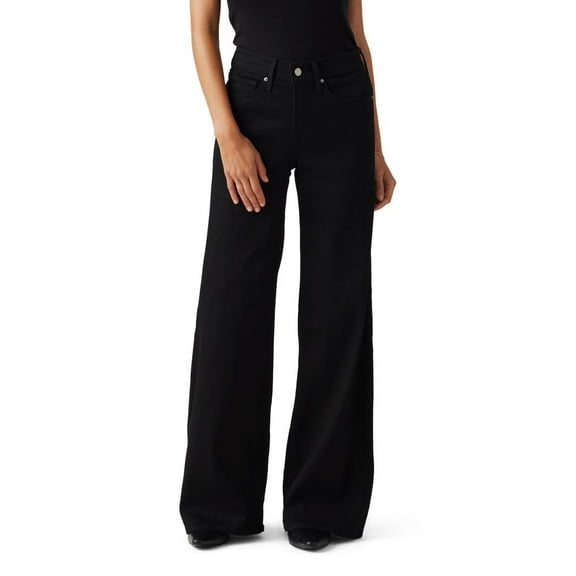 Levi's Women's 318 Shaping Wide-Leg Jeans (Also Available in Plus), (New) Soft Black